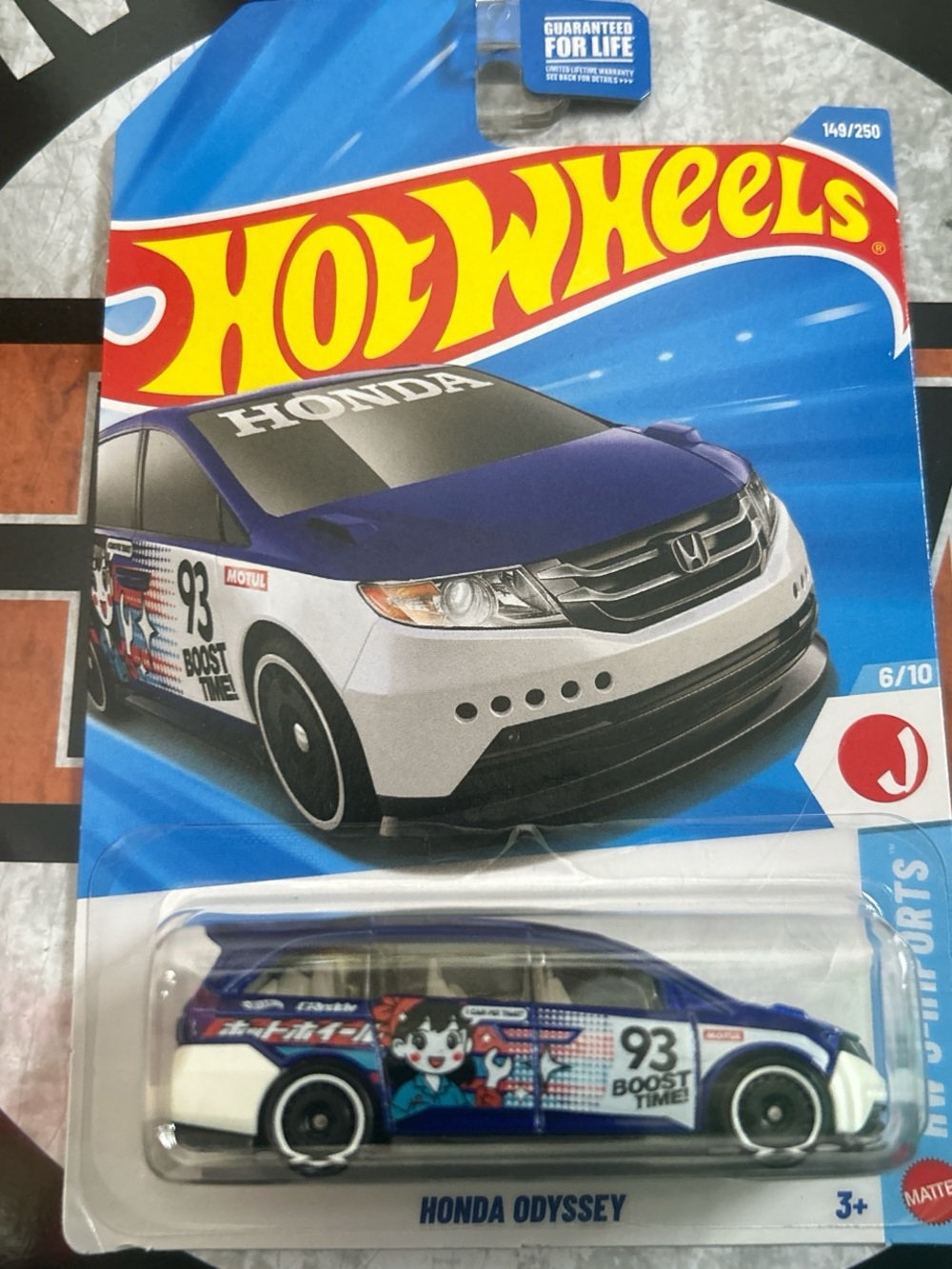 Hot Wheels Honda Odyssey - Blue and White Racing Van
